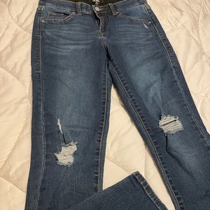 LuLaRoe Denim Jeans Size 26 distress blue skinny